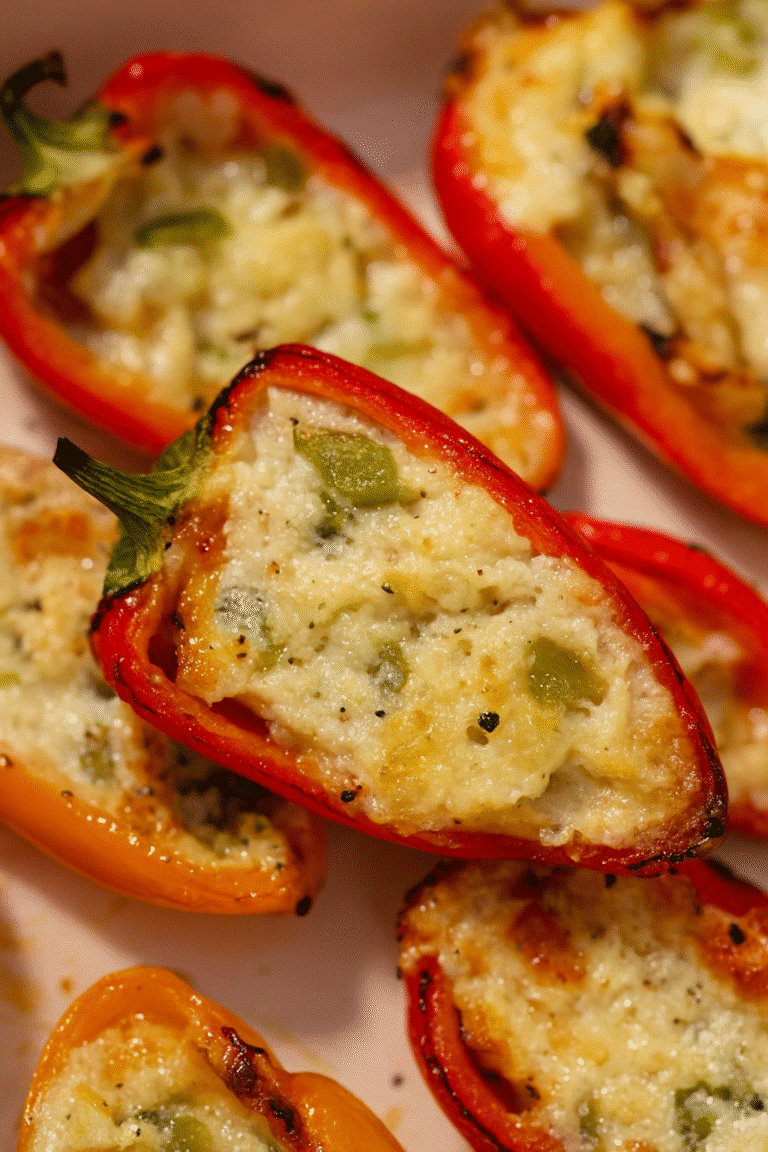 Cottage Cheese Stuffed Peppers Recipe (2025): High-Protein, Low-Carb & Delicious! 10 Ingredients for cottage cheese stuffed peppers on a kitchen counter