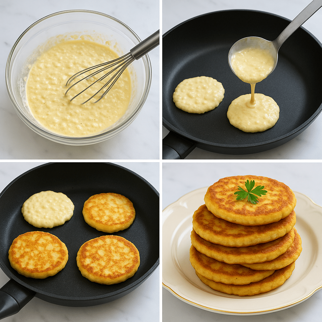 Savory Cottage Cheese Pancakes Recipe You’ll Love in 2025 12 Making savory cottage cheese pancakes step by step