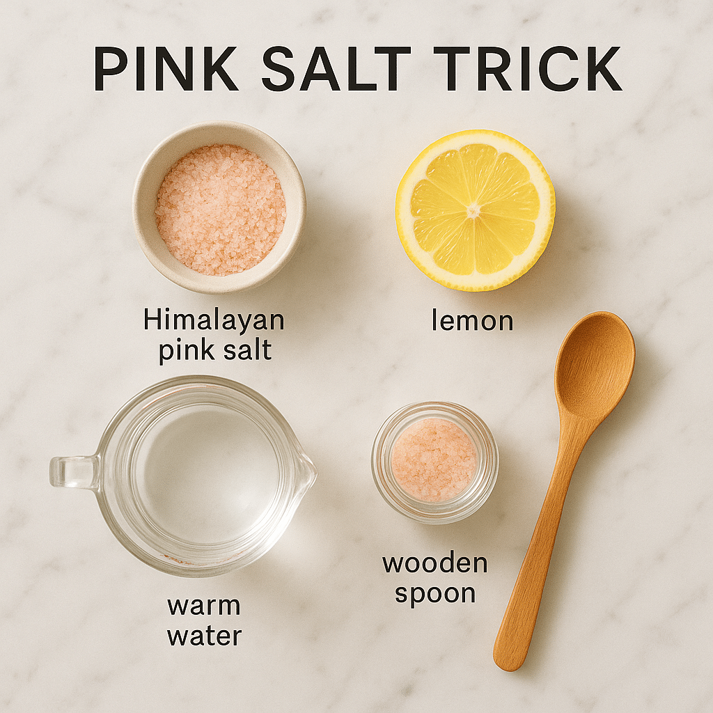The Pink Salt Trick Recipe for Weight Loss (2025 Guide That’s Blowing Up Online) 10 Ingredients for pink salt lemon water recipe