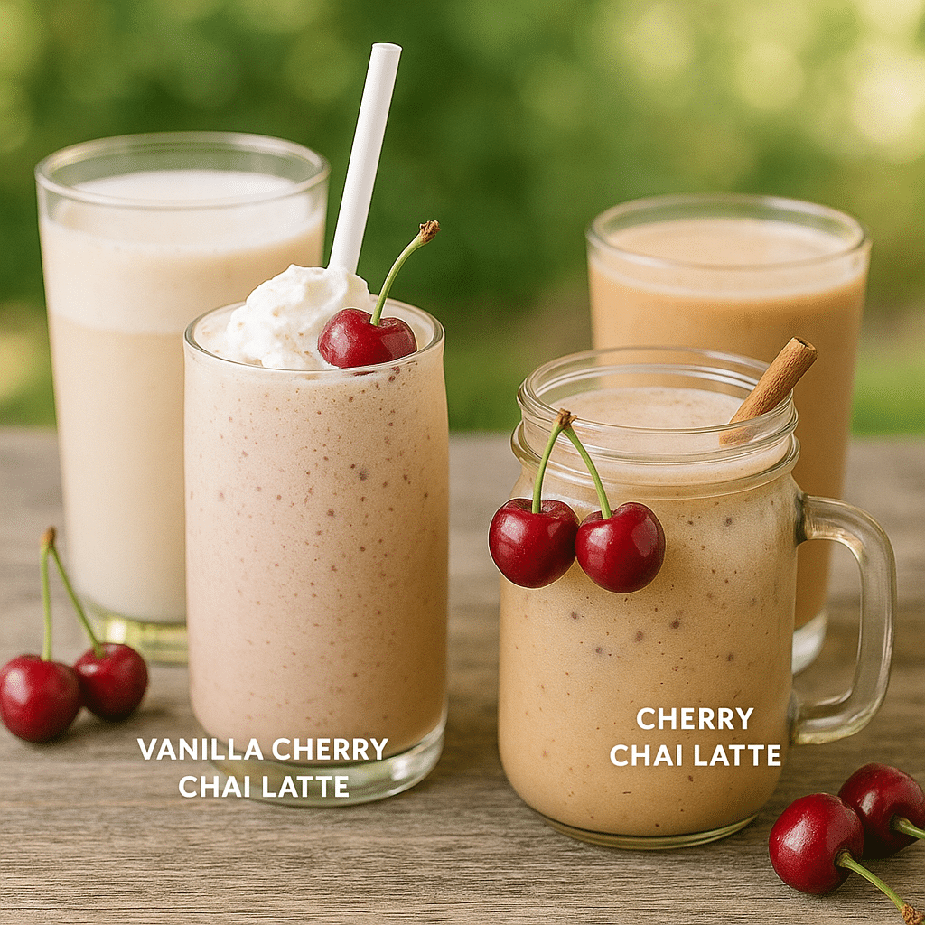 Iced Cherry Chai Latte Recipe (2025 Guide) – How to Make This Sweet & Spicy Summer Drink 14 Flavor Variations Iced Cherry Chai Latte Recipe