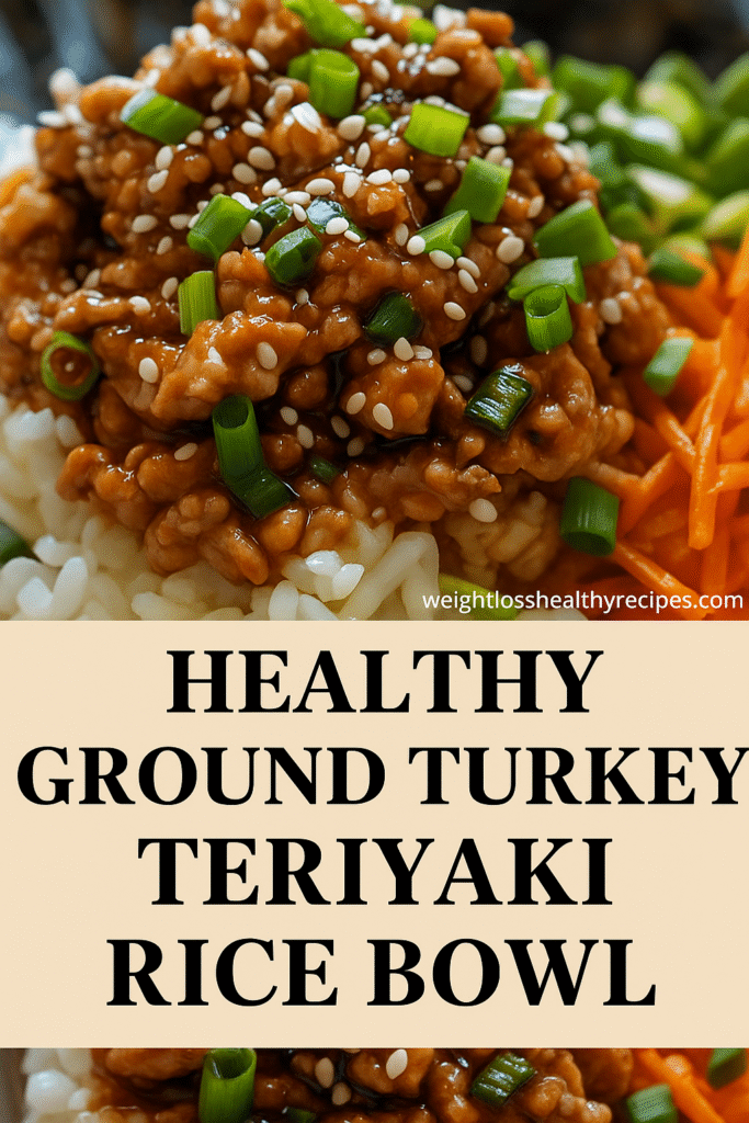 Healthy Ground Turkey Teriyaki Rice Bowl Recipe (2025) – Easy, Quick, and Delicious 4 Healthy Ground Turkey Teriyaki Rice Bowl