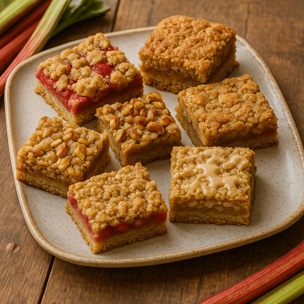 Amish Oatmeal Rhubarb Bars Recipe (2025 Guide) – A Sweet Heritage Treat You’ll Love! 15 Variations of Amish oatmeal rhubarb bars.