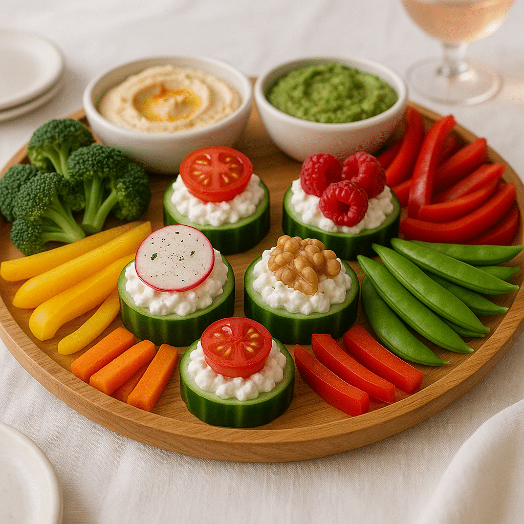 Cucumber Cottage Cheese Bites (2025): A Fresh, High-Protein Snack You’ll Love 12 Party platter with cucumber cottage cheese bites