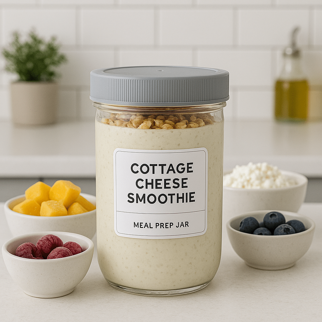 Cottage Cheese Smoothie Recipe (2025) – High-Protein, Creamy & Delicious! 14 Smoothie Meal Prep with Cottage Cheese