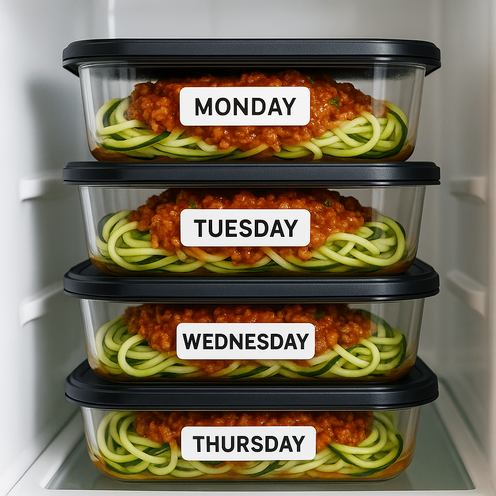 Zoodle Noodle Spaghetti Bowl (Easy 30-Minute Dinner Idea for 2025) 14 Zoodle noodle spaghetti bowl meal prep