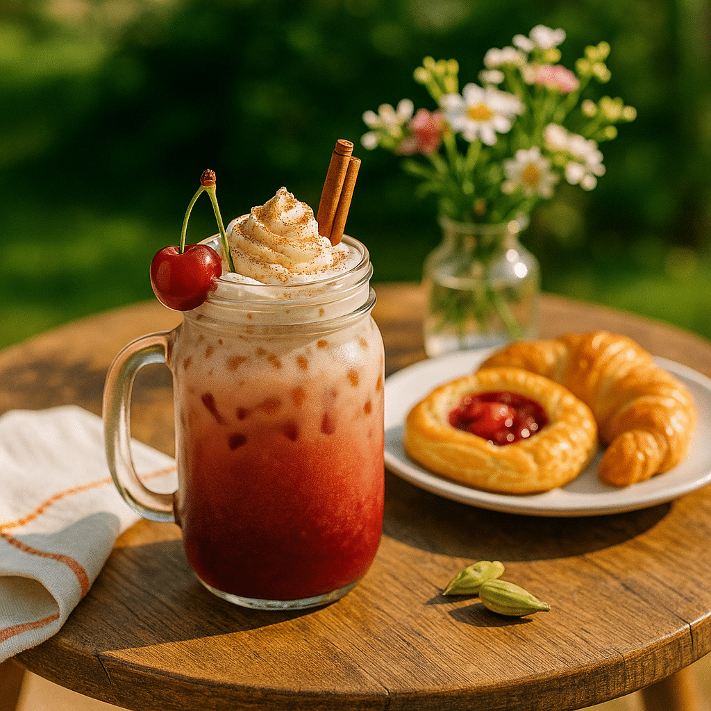 Iced Cherry Chai Latte Recipe (2025 Guide) – How to Make This Sweet & Spicy Summer Drink 16 Serving Iced Cherry Chai Latte Recipe