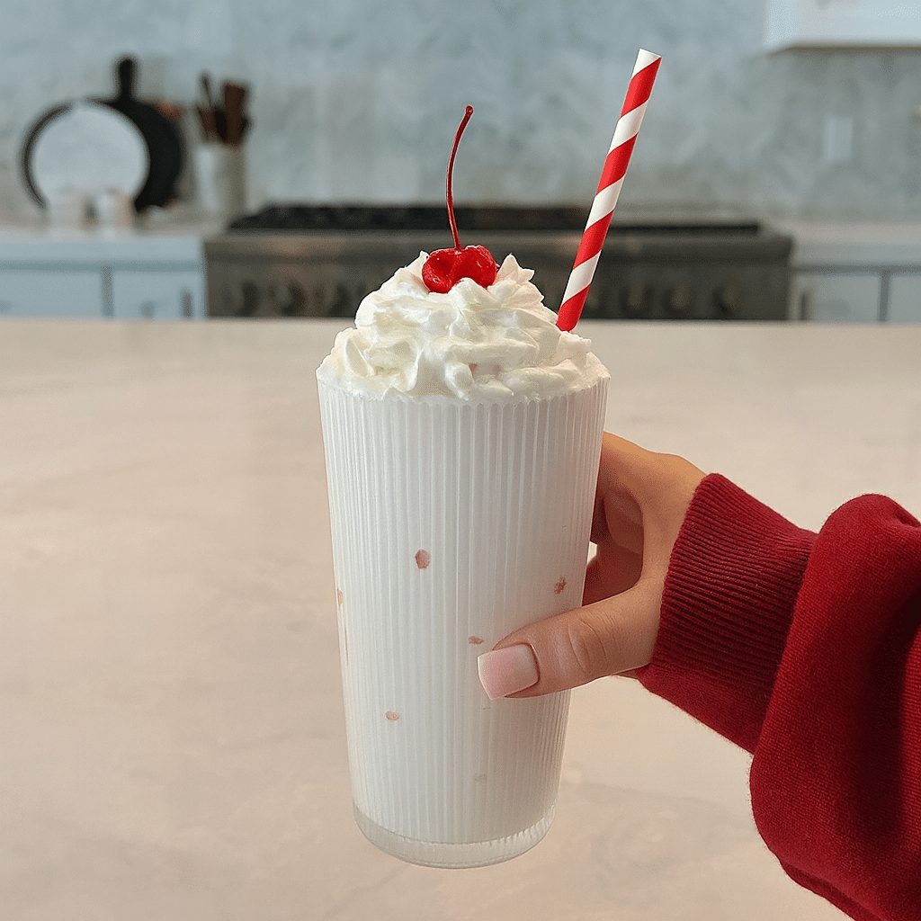 Fluffy Shirley Temple Recipe: A Whipped, Fizzy Twist on a Classic Drink (2025) 10 Fluffy Shirley Temple in a tall glass with whipped topping