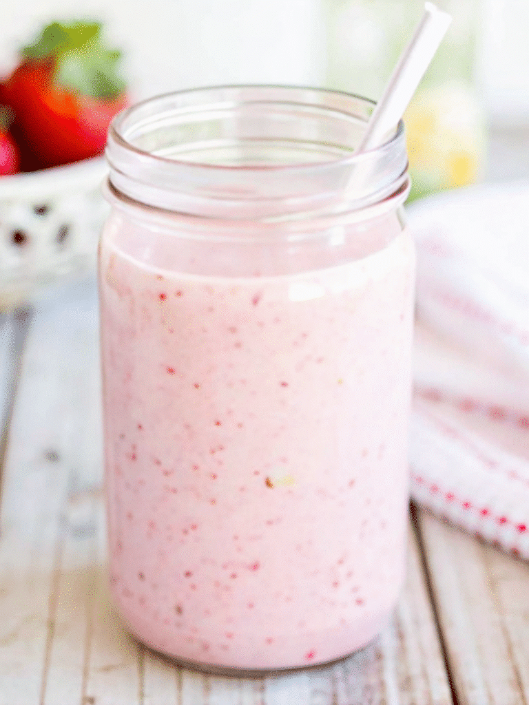 Home 5 Strawberries and Cream Smoothie