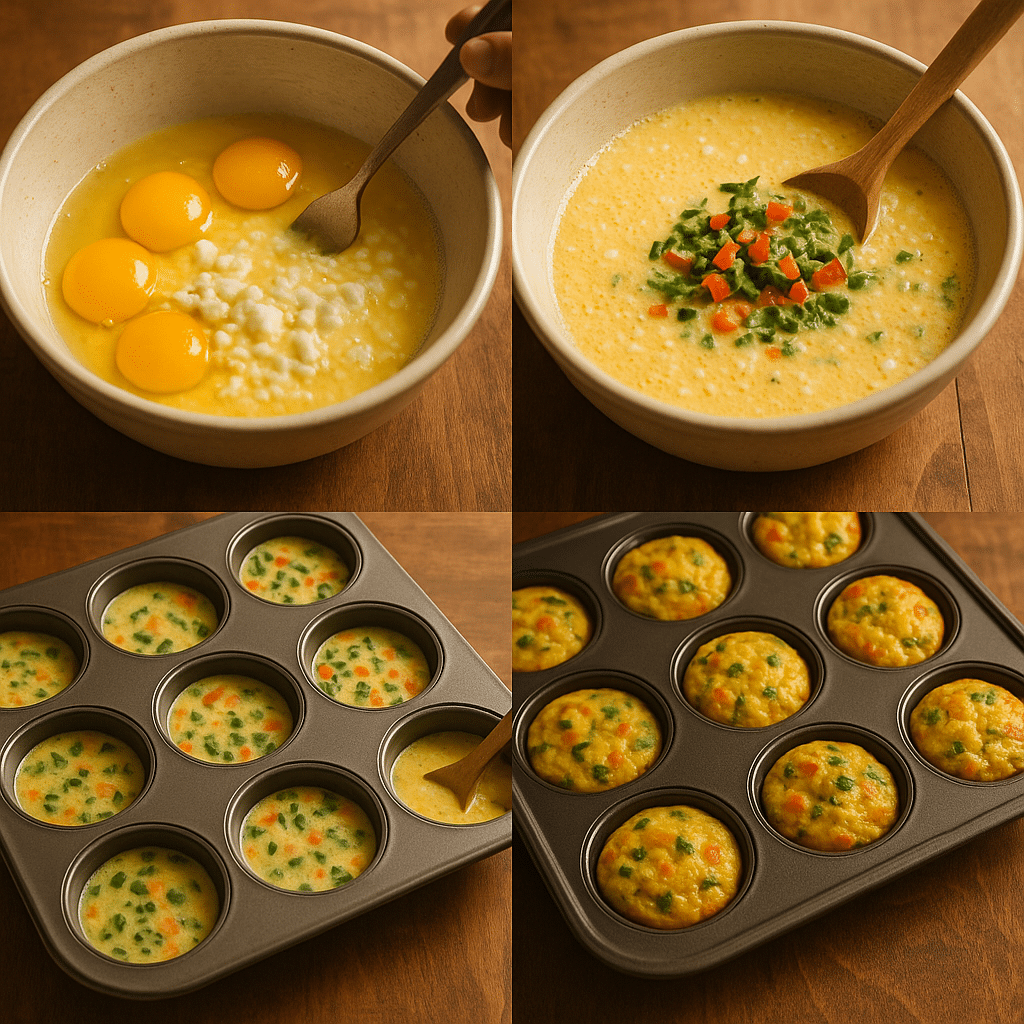 Cottage Cheese Egg Muffins Recipe (2025): High-Protein, Meal-Prep Friendly Breakfast Bites 12 Steps to make cottage cheese egg muffins