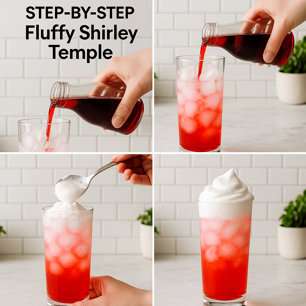 Fluffy Shirley Temple Recipe: A Whipped, Fizzy Twist on a Classic Drink (2025) 13 Making a Fluffy Shirley Temple step-by-step