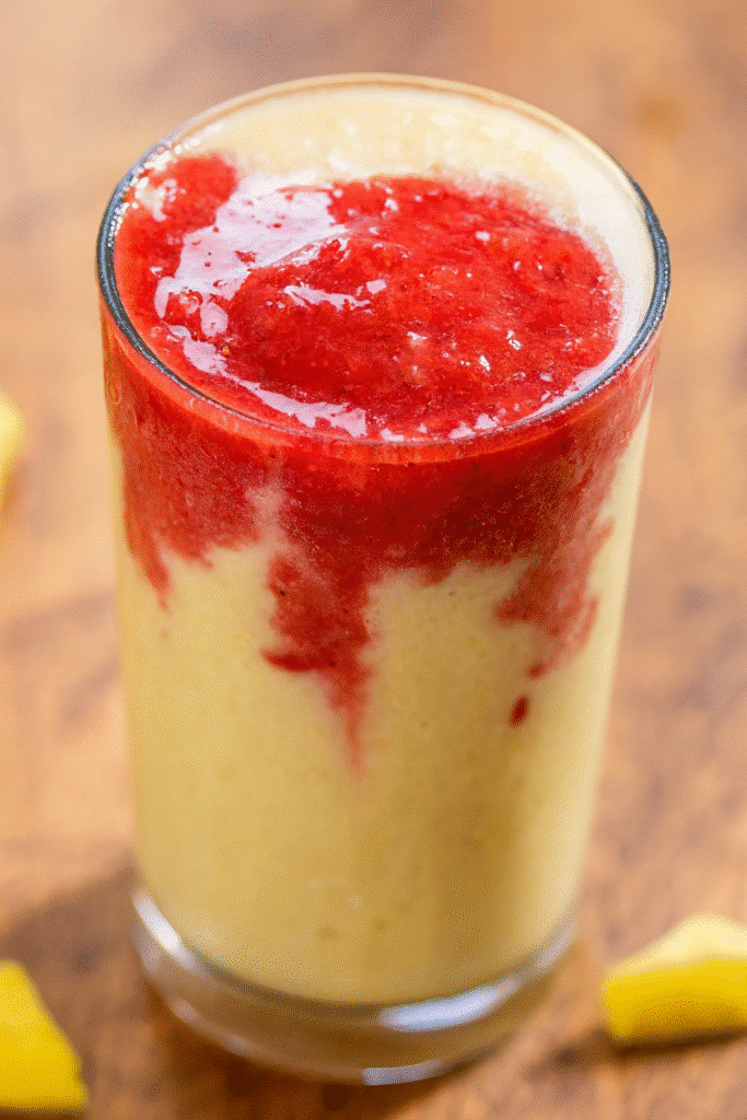 Strawberry Pineapple Banana Lava Flow Smoothie