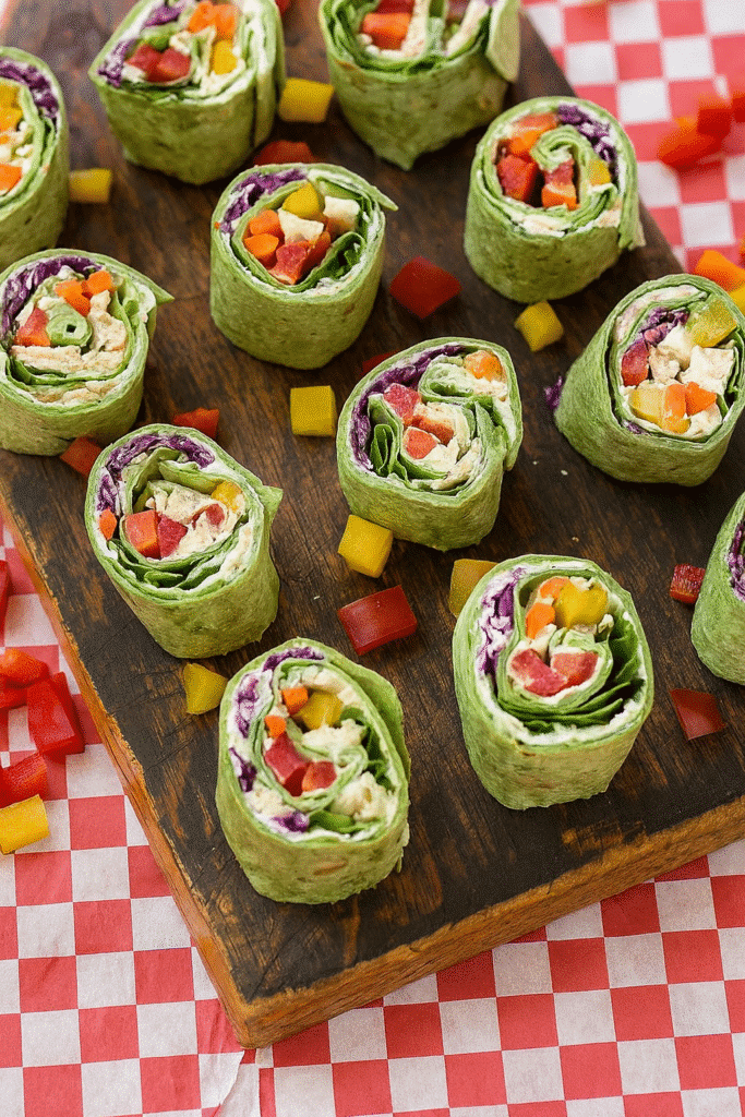 Rainbow Veggie Pinwheels Recipe (2025): A Colorful, Healthy Snack for All Ages 14 rainbow veggie pinwheels