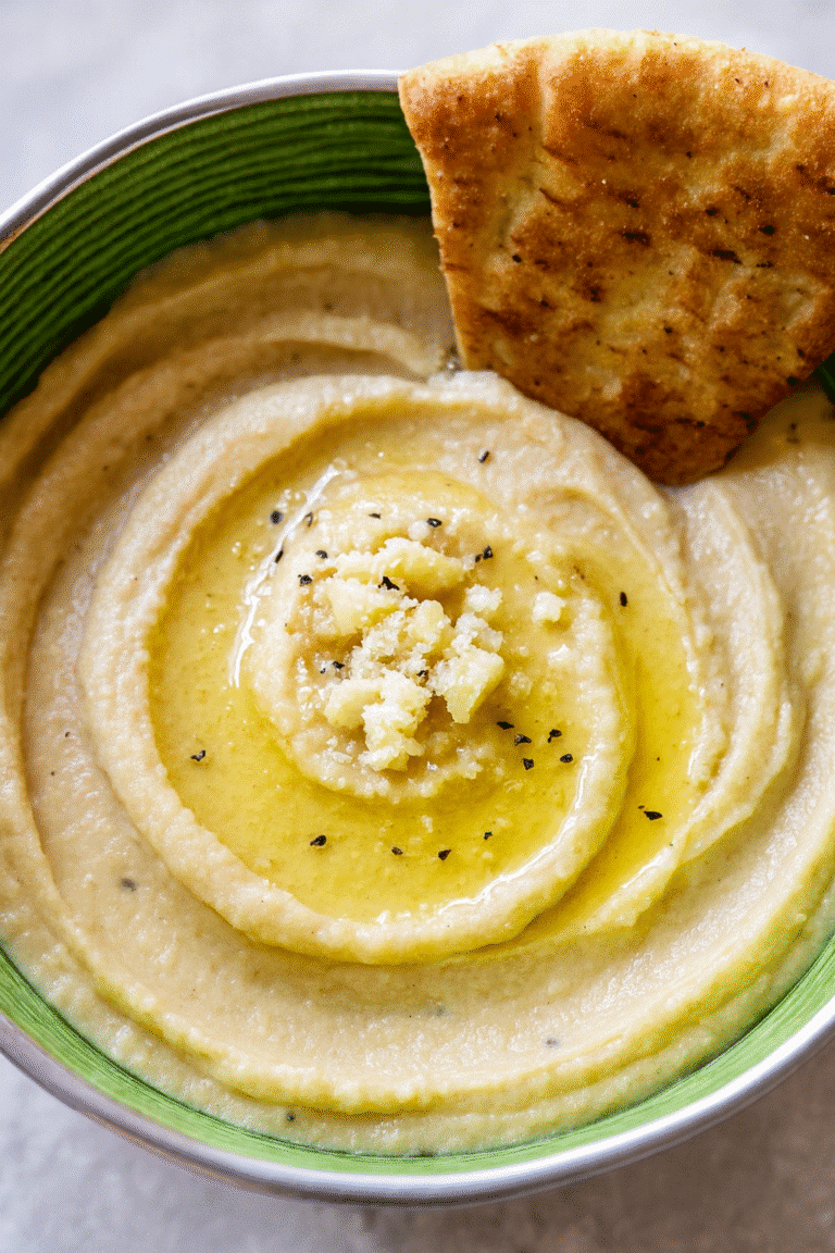 roasted garlic hummus