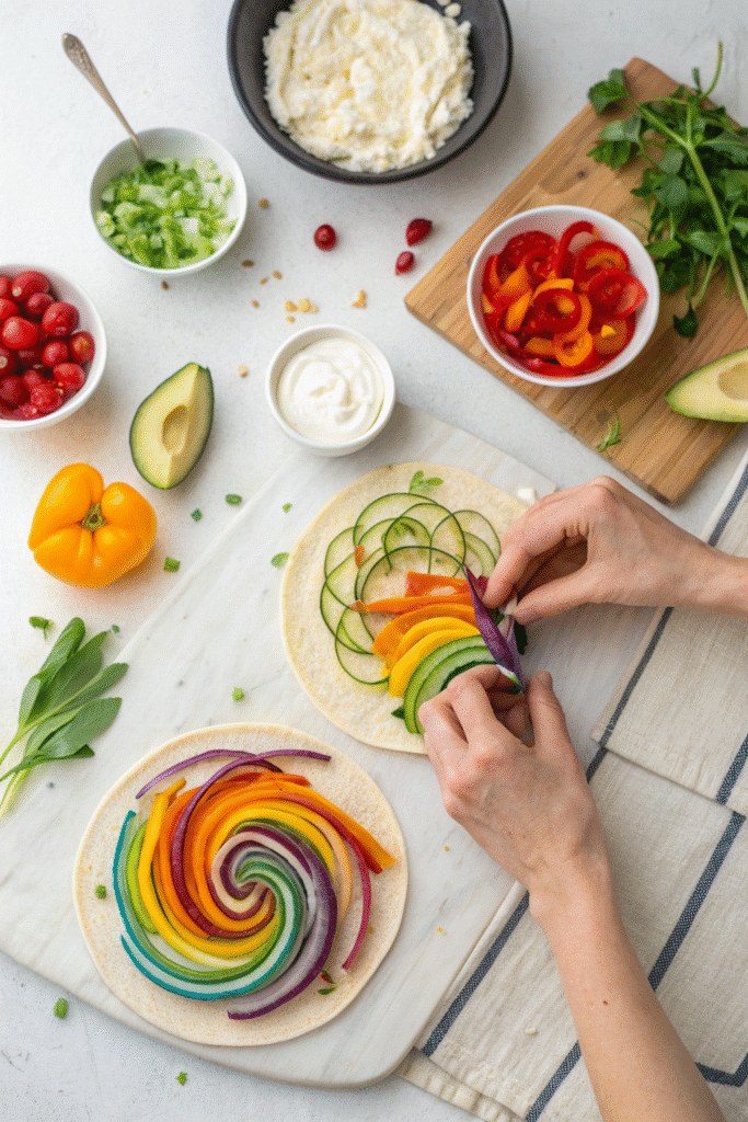 Rainbow Veggie Pinwheels Recipe (2025): A Colorful, Healthy Snack for All Ages 16 image 289