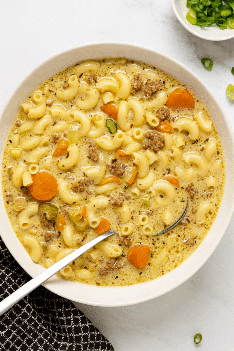 One-Pot Macaroni Cheeseburger Soup Recipe (2025) 20 5 1