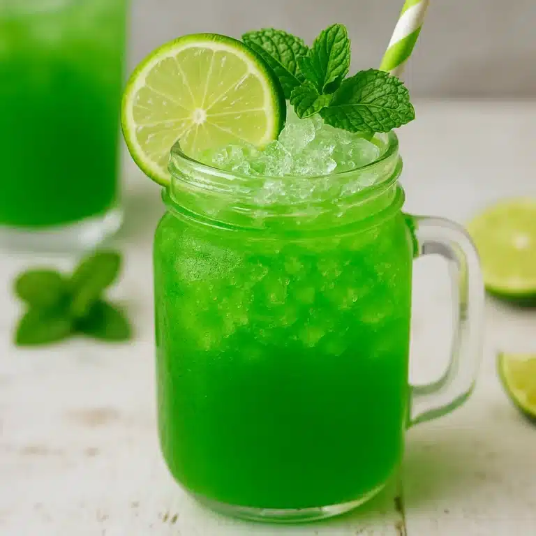 Liquid Maria Juana Drink Recipe (2025 Guide to the Viral Green Drink) 10 vibrant green liquid maria juana drink recipe served with lime and mint