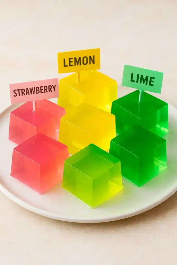 3 Ingredient Gelatin Recipe for Weight Loss (2025) – Simple, Fast, and Fat-Burning! 23 variety of 3 ingredient gelatin cubes in different flavors