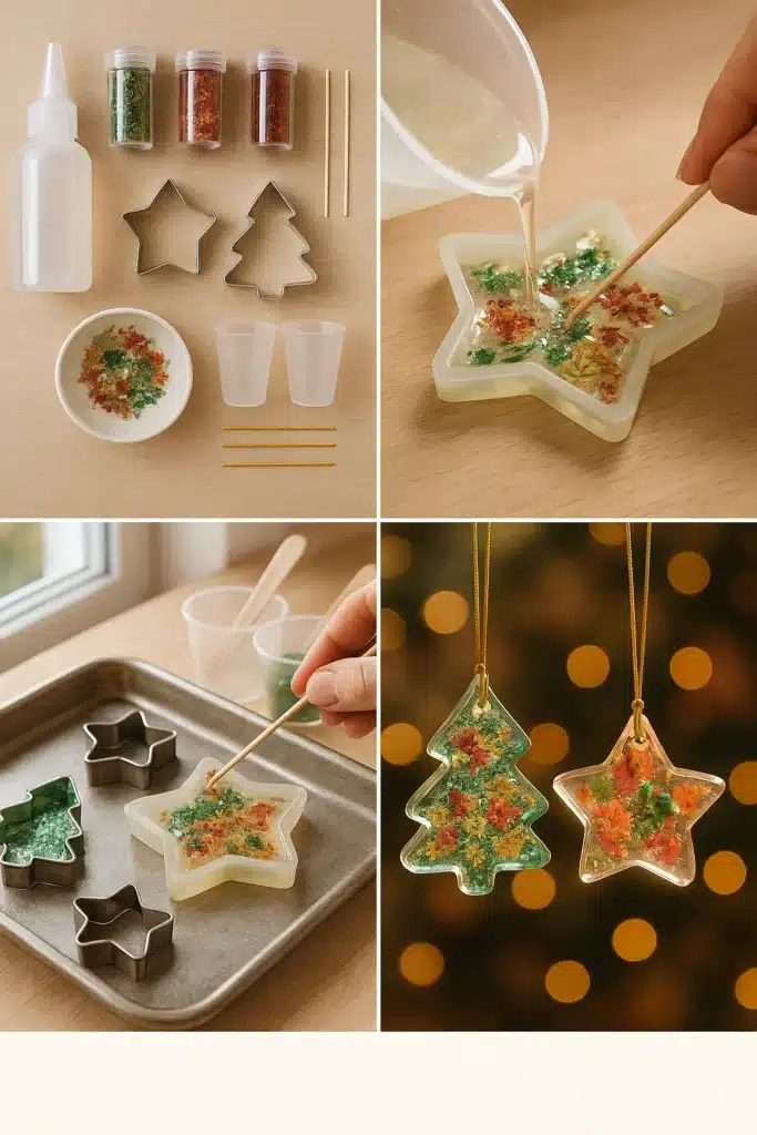 Make Your Own Sparkling Christmas Clear Glue Suncatchers at Home (2025) 2 a4 1