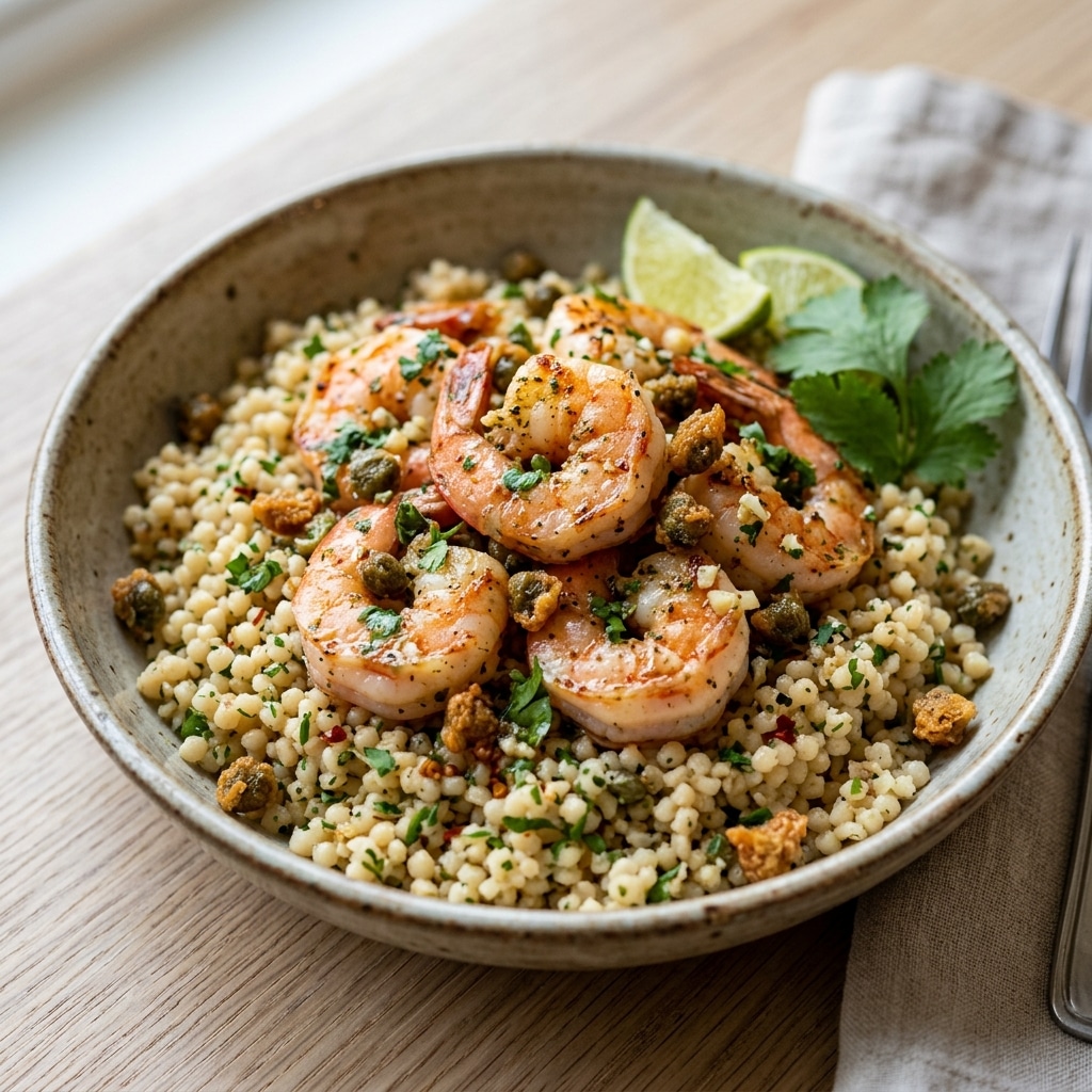 Mojo Shrimp With Couscous and Fried Capers Recipe 2026 12 Mojo Shrimp With Couscous and Fried Capers Recipe