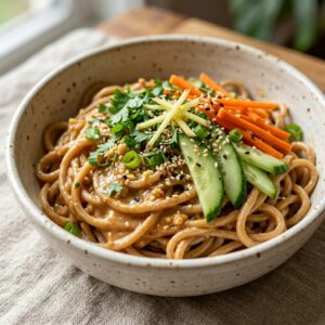 Cold Peanut Ginger Noodles Recipe