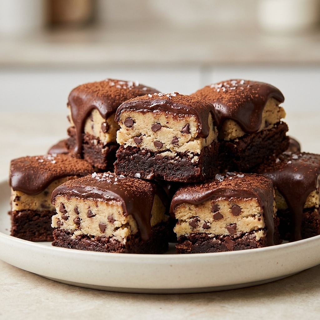 chocolate chip cookie dough brownie bites