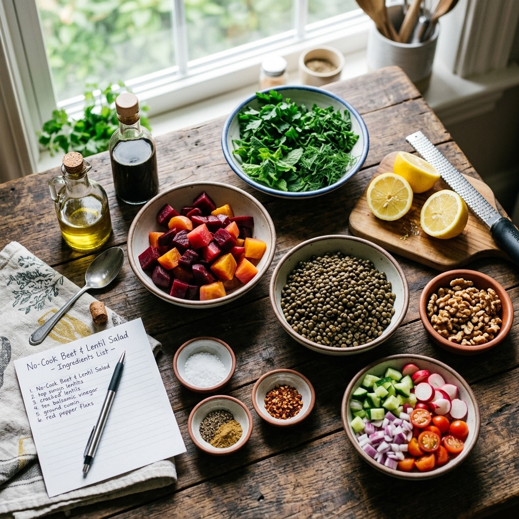 No-Cook Beet and Lentil Salad Recipe for Quick Meals 2026 13 No-Cook Beet and Lentil Salad Recipe
