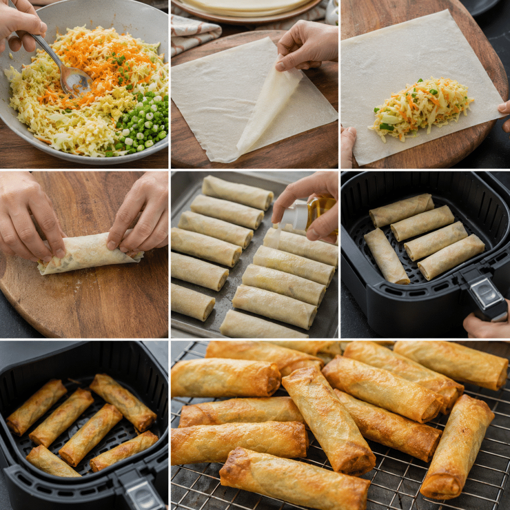 Air fryer lumpia chips weight loss snack Recipe