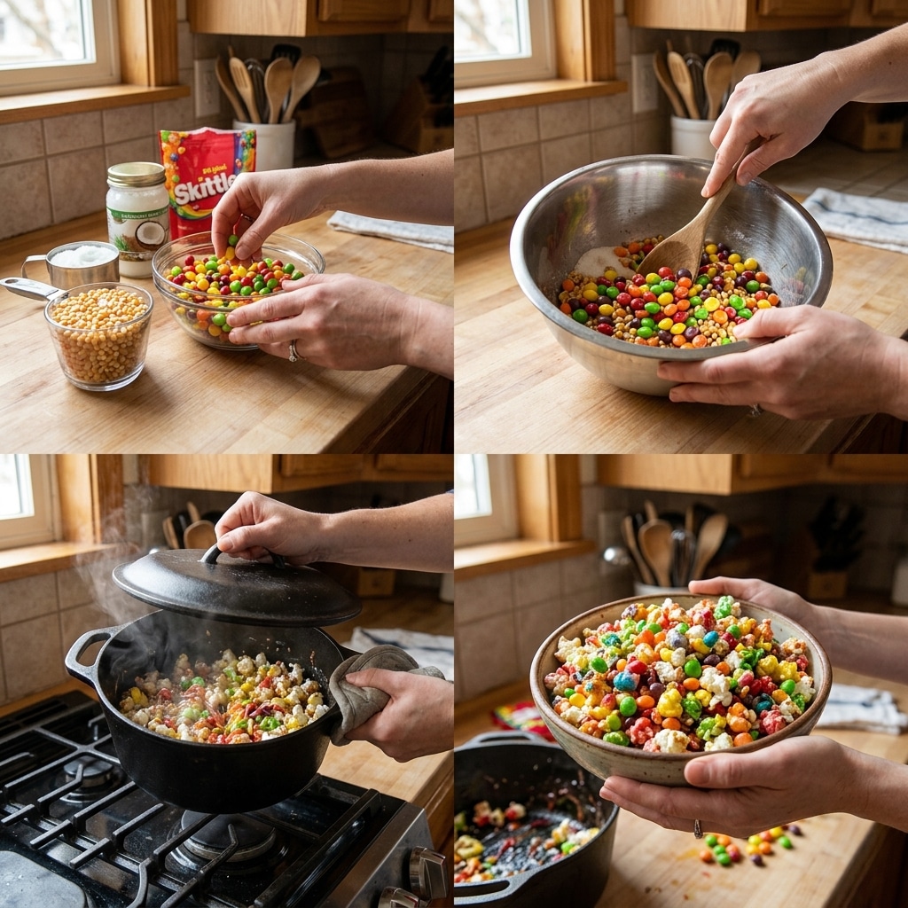 Viral Skittles Popcorn Recipe: A Sweet and Colorful Treat 2026 14 Viral Skittles Popcorn Recipe