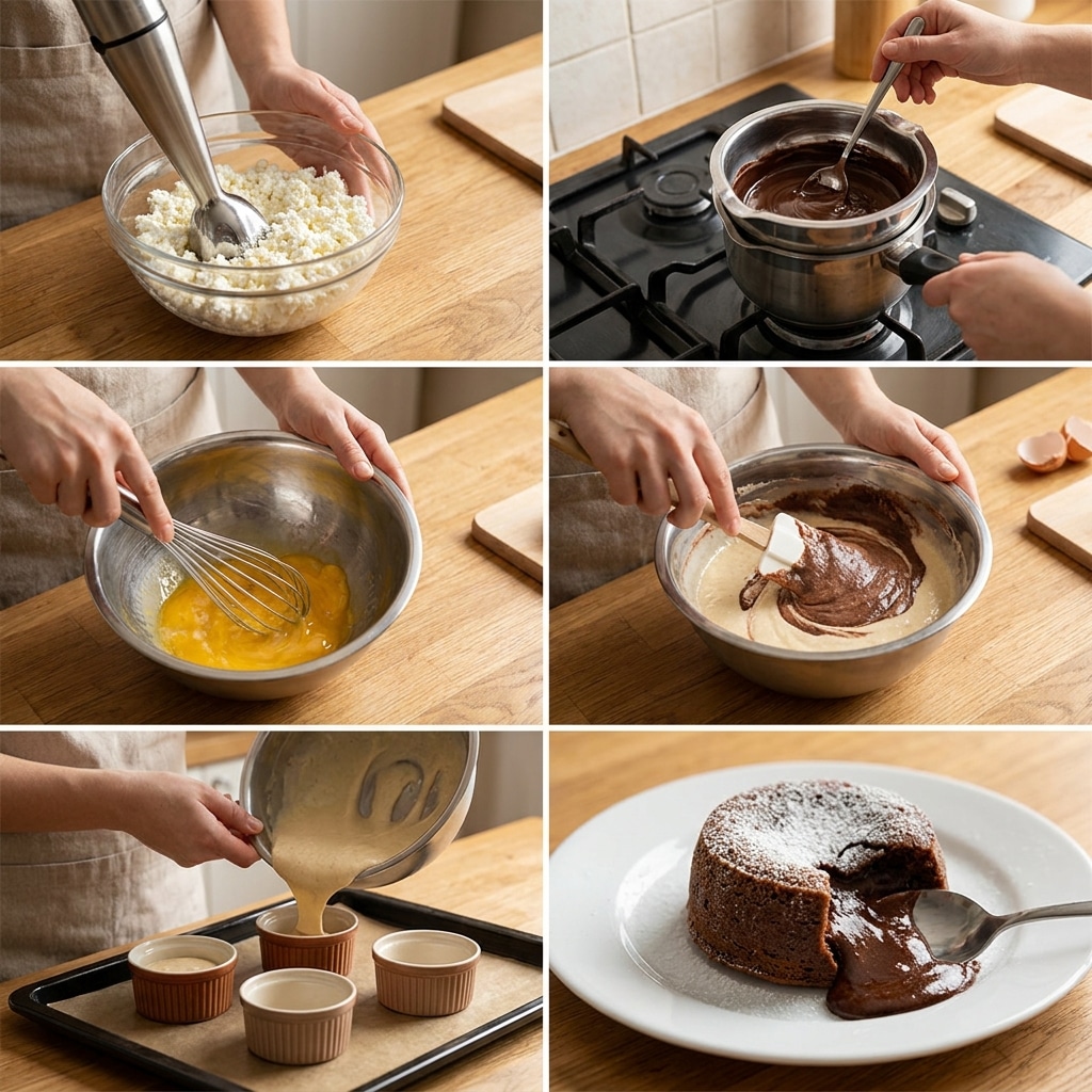 cottage cheese lava cake Recipe