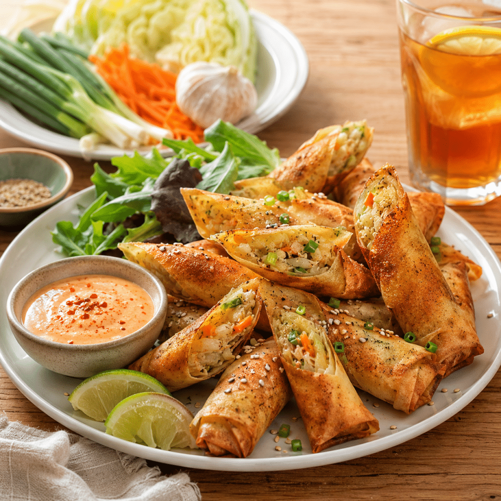 Air fryer lumpia chips weight loss snack Recipe