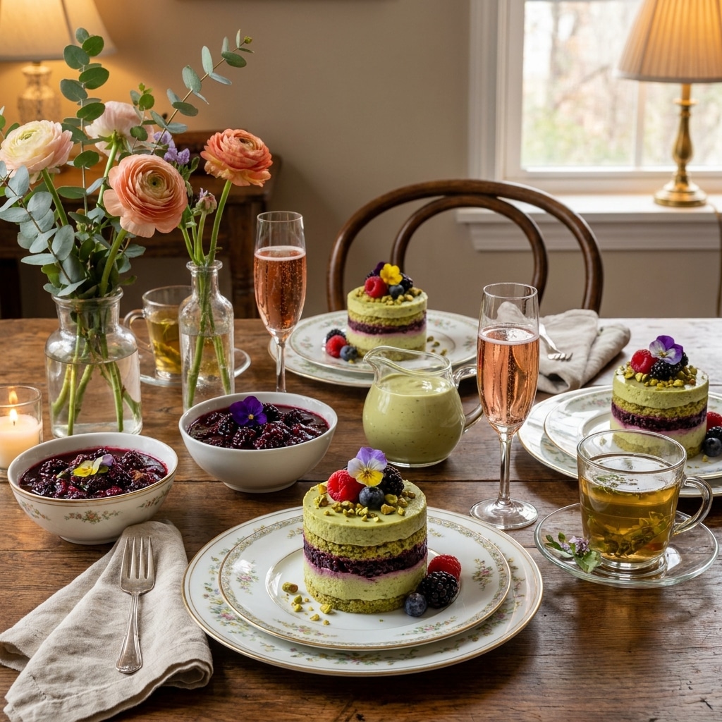 Pistachio Blackberry Cheesecake Towers Recipe: No-Bake Elegant Dessert 2026 15 pistachio blackberry cheesecake towers recipe