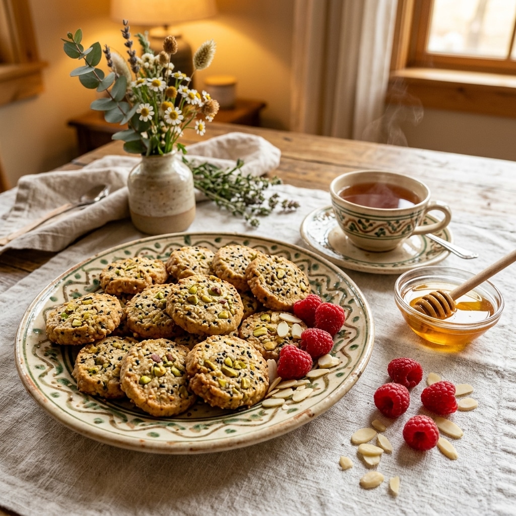 Sesame and Pistachio Butter Cookies Recipe 2026 15 Sesame and Pistachio Butter Cookies recipe