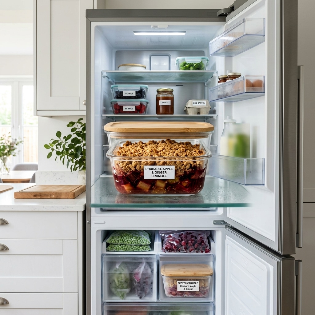 Rhubarb Apple And Ginger Crumble Recipe