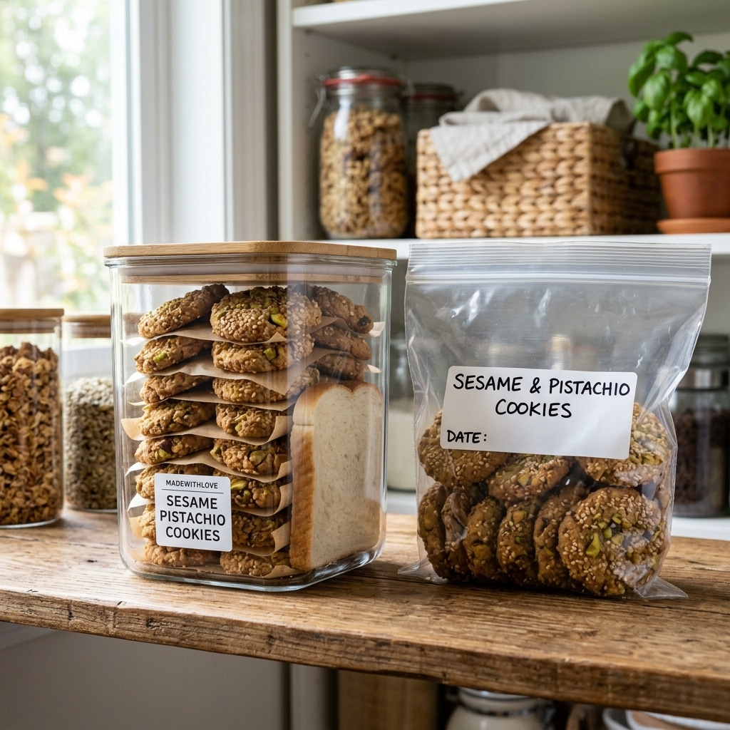 Sesame and Pistachio Butter Cookies Recipe 2026 16 Sesame and Pistachio Butter Cookies recipe