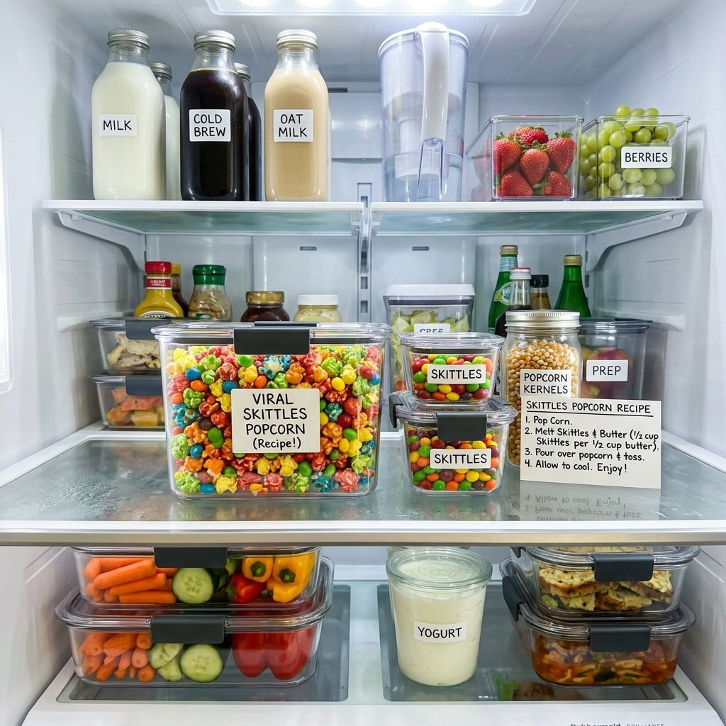 Viral Skittles Popcorn Recipe: A Sweet and Colorful Treat 2026 16 Viral Skittles Popcorn Recipe